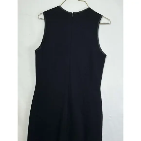 Andrea Jovine Women's Size Med Black 100% Wool Sleeveless Maxi Dress